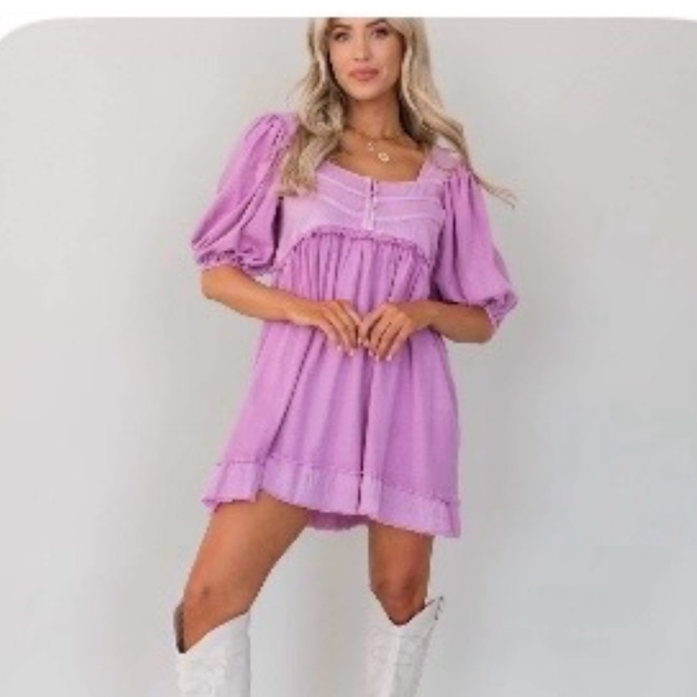 Lalavon Babydoll Dress - Size Small - NWOT and never worn!